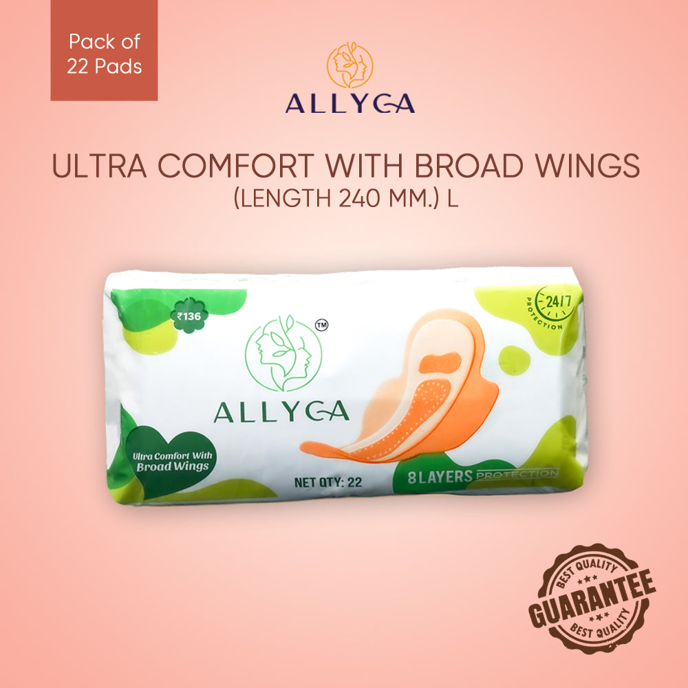 Ultra Comfort with Broad Wings (Length 240 mm.) L Pads 22