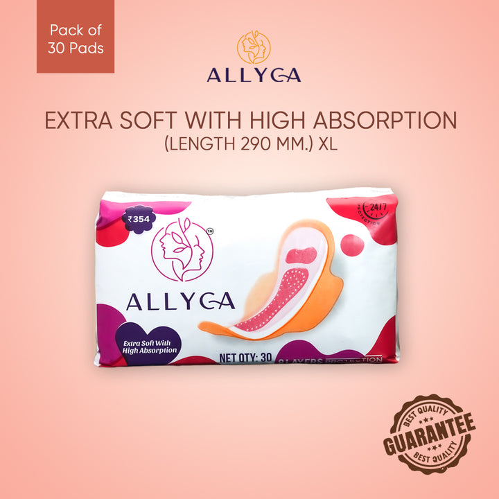 Extra Soft with High Absorption (Length 290 mm.) XL Pads 30